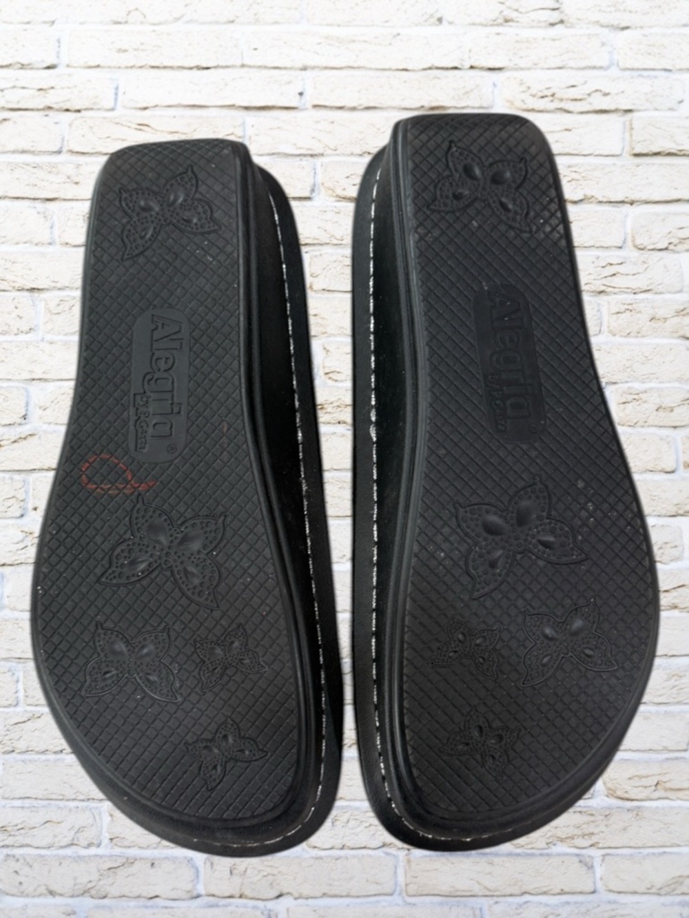 Alegria Sandals Black Rainbow Snakeskin Leather Fiona Comfort US 8-8.5 EU 38 - Picture 4 of 9